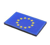 Housoutil Écusson Brodé du Drapeau de L'union Européenne, Drapeau de L'ue Brodé, Nylon Bleu, Applique Facile, pour Paquet à Dos et Chapeaux, Décoration de Voyage