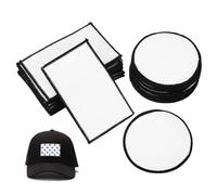 Housoutil Écussons Thermocollants Vierges Sublimation Polyester 30 Pièces Pour Chapeaux Paquet à Dos Vêtements Utilisation Solide Loisirs Créatifs Textile Été