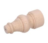 Housoutil Embout Décoratif en Bois Brut 12 X 6 CM pour Rampe d'Escalier - Élément d'Escalier Européen Sculpté Finition Polie Compatible Balustres Intérieurs Rénovation et Décoration