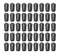 Housoutil Embouts de Protection pour Crochets de Cintre 200 Pcs PVC Noir 5 MM Ronds Protège-Fils Robustes et Isolants Adaptés pour Étendoirs à Linge et Séchage en Intérieur