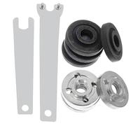 Housoutil Ensemble de clés pour écrous à bride en acier au carbone haute résistance, compatible meuleuse d’angle 100mm, réglable, durable et adapté polissage et usinage