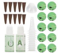 Housoutil Ensemble de Culture Hydroponique 10 Paniers Transparents 10 Éponges Absorbantes et 10 Dômes d'Humidité Kit de Jardinage Intérieur pour Semis Matériel Réutilisable pour Plantes