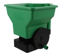 Housoutil Épandeur D'engrais Manuel, Petit Semoir de Jardin à Manivelle, Plastique Vert, Rotatif, pour Fleurs et Carottes, Jardinage et Travaux de Jardin