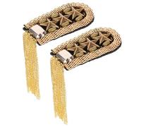 Housoutil Épaulettes Accessoires Élégants pour Décorer Vêtements Vintage à Franges en Fer et Plastique et Sublimer Tenue, 1 Paire pour Femmes