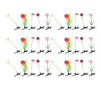 Housoutil Épingles à Cheveux Créatives Faciles à Fixer Lot de 30 en Pp et Fer Accessoires pour Cheveux Fleuris pour Voyager ou Participer Activités