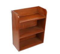 Housoutil Étagère de Rangement en Bois Massif Multi-Niveaux, Mini Support 3 Couches pour Bureau, Organisateur Créatif pour Articles Divers, Coffret Pratique sans Odeur, Espace de Travail
