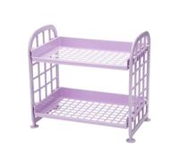 Housoutil Étagère de Rangement en Plastique Multifonction à 2 Niveaux Détachable pour Salle de Bain et Toilette Design Esthétique pour Organisation Optimale