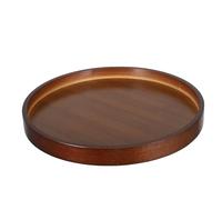 Housoutil Étagère de Rangement Rotative Bambou Organisateur de Maquillage Rotatif Porte-Savon Présentoir à Bijoux Plateau à Clés Rond pour Cuisine et Salle de Bain