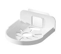 Housoutil Étagère Murale sans Perçage Transparente pour Appareil Photo Support Flottant Mini-Étagère Ronde Blanche 1 Pièce Rangement Mural Pratique pour Babyphone et Moniteur