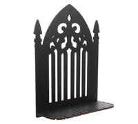 Housoutil Étagère Murale Style Gothique en Bois Foncé, Arche Inspirée