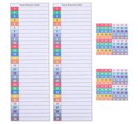 Housoutil Étiquettes Autocollantes Numérotées Étanches pour Panneaux Électriques Lot de 4 Feuilles Identification Claire pour Intervention en Milieu Industriel et Domestique