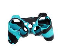 Housoutil Étui En Silicone Pour Manette De Jeu, Protection Antidérapante, Compatible Console De Jeu, Coque Souple Bleue Et Noire, Accessoire Gaming Ergonomique, Protection Solide Saleté Et Rayures
