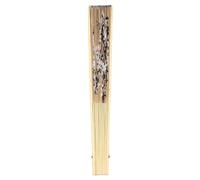 Housoutil Éventail Mural Décoratif en Bambou et Papier Khaki, Pliable Multi-Usage pour Décoration Orientale de Maison et Célébrations, Style Traditionnel Asiatique