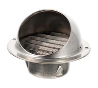 Housoutil Extracteur D'air de Conduit en Acier Inoxydable 304, Hotte Anti-vent Extérieure Clapet, Finition Polie, Installation Facile et Entretien Simple, Diamètre 70 Mm