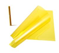 Housoutil Feuille De Film Couleur 30cm x 100cm Jaune Film Lumineux Correction De Couleur Haute Transmission pour Éclairage Photo Vidéo Studio Fête DJ Pack Unique