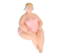 Housoutil Figurine de Dame en Résine Décorative Silhouette de Plage Élégante Ornement de Bureau Unique pour Salon et Chambre Décoration D’Étagère Artistique Statuette de Bureau