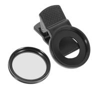 Housoutil Filtre Cpl Circulaire pour Téléphone Objectif Réduit Lumière Intense Flou de Mouvement pour Eau Nuages et Sujets Mobiles Clip Simple et Stable Style Aléatoire