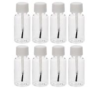 Housoutil Flacons de Vernis à Ongles Vides Pinceau, Bouteilles Transparentes Rechargeables 20 Ml, Compactes pour Gels et Huiles Essentielles, Adaptées aux Voyages et Sorties en Plein Air