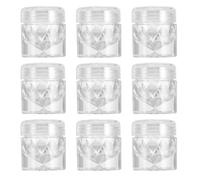 Housoutil Flacons Vides 3ml Design Simple Réutilisables en Plastique et Verre Lot de 10 pour Poudre et Correctrice pour Voyage et Présent