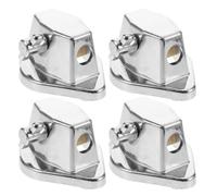 Housoutil floor tom leg mount bracket, percussion drum base hardware, 4pcs alloy with screws, quick assembly, rehearsal rooms and recording studios for floor tom drums