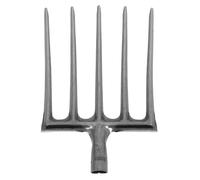 Housoutil Fourche en Acier à 5 Dents pour Labourage et Ameublissement du Sol, Outil Stable et Facile à Installer, pour Activités Agricoles et Jardinage
