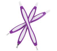 Housoutil Fourchette Couleur Aléatoire pour Manucure Professionnelle pour Enlever Peaux Mortes 3 Pièces en Acier Inoxydable Design Tête Pointue, Légère et Portable et