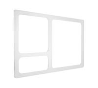 Housoutil Gabarit et Coupe de Précision de Défonceuse Rectangulaire en Acrylique à 3 Poches Visibilité Claire pour Travail du Bois pour Projets de Bricolage