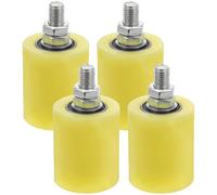 Housoutil Galet De Guidage En Nylon Pour Portail Coulissant Électrique Lot De 4 Roues De Porte Sur Rail Poulie Antirouille Et Silencieuse Pour Portail Et Porte De Garage