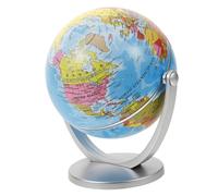 Housoutil Globe Terrestre Décoratif Rotatif pour Salle de Classe Ornement de Table Élégant avec Rotation Support Stable pour Apprentissage Interactif