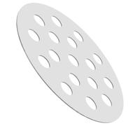 Housoutil Grille de Cheminée en Fer 145 MM pour Barbecue, Plaque de Cuisson Charbon Séparation et Ventilation, Accessoires pour Barbecue de Camping Extérieur, Lot de 4