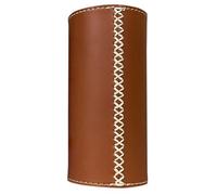 Housoutil Housse de Protection en Cuir Marron Fait Main pour Bouteille de Gaz Grand Format, Couvre-réservoir Résistant aux Chocs, Accessoire de Camping Extérieur pour Randonnée