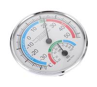 Housoutil Hygrothermographe Analogique pour Sauna et Intérieur Thermomètre d'Extérieur pour Terrasse Contrôle Précis de Température et Humidité Accessoire Multifonction pour Maison