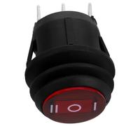Housoutil Interrupteur à Bascule Étanche 6a 250v 3 Broches Spdt pour | Plastique Noir, Montage Simple, Position On Off On, Usage Auto et Moto, Format Compact pour Tableau
