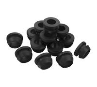 Housoutil Joint D'étanchéité en Silicone TPE Noir 16 Mm pour Irrigation Goutte à Goutte, Rondelle Anti-Goutte pour Plomberie Agricole, Lot de 50 Pièces, Étanche et Souple pour Système