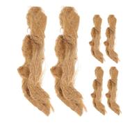 Housoutil Kit Allume-feu de Survie 6 pièces en Fibre de Jute pour feu de Camp et Outils d’allumage extérieur