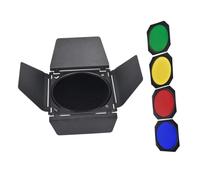 Housoutil Kit de Filtre Couleur pour Lampe Flash Professionnel avec Baffle Volets et Nid Abeille Accessoire pour Éclairage Photo Facile à Installer et Durable