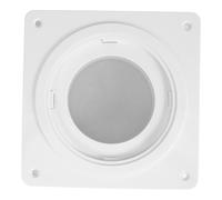 Housoutil Kit de Raccordement pour Conduit D’évacuation de Sèche-linge, Plaque Murale en Plastique Blanc, Raccord Rapide, pour Sèche-linge et Tuyau D’évacuation, Usage Intérieur