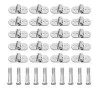 Housoutil Kit de Réparation de Charnières de Rechange pour Lunettes 5 Sets en Alliage de Zinc Argenté 4,5 Mm Ajustement Précis pour Réparation DIY à Domicile