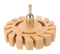 Housoutil Kit Roue Gomme pour Retirer Autocollants et Polir Pneus Outil de Démontage Pneumatique Diamètre 100 MM Adapté aux Jantes Voiture Couleur Aléatoire