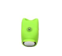 Housoutil Klaxon Électrique de Vélo 45 Décibels en Silicone Vert | Montage Guidon, Résistant Pluie et Intempéries, Son Clair et Puissant, Accessoires Anneau Silicone Inclus