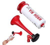 Housoutil Klaxon Pneumatique Manuel Rouge en Métal et Plastique pour Vélo | Installation Facile, Design Ergonomique, Forte , Usage Polyvalent, Événements Sportifs, Véhicules