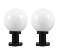 Housoutil Lampe De Poste Extérieur 40X40X40Cm Luminaire Pour Terrasse Et Jardin Éclairage De Chemin Avec Abat-Jour Accessoire Pour Poteau De Clôture