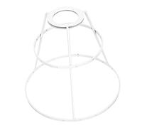 Housoutil Lampe De Table à Monter Soi-même Cadre D'abat-jour Artisanal En Fer Blanc 18 Cm Conique Double Couche Robuste Support D'abat-jour Pour Décoration Intérieure Appartement Salle à Manger