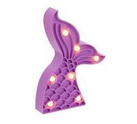 Housoutil Lampe LED de Sirène Taille L Veilleuse Décorative Créative pour Chambre et Fête Anniversaire Cadeau pour Filles et Adolescents Sans Batterie
