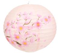 Housoutil Lanterne Japonaises Fleur De Cerisier en Papier, Lanterne Japonaise en Papier 35cm Rose Pliable Décoration Suspendue pour Mariage, Fête, Restaurant Et Maison