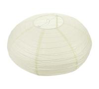 Housoutil Lanterne Papier Beige Housoutil 40X40X22Cm Abat-Jour Ovale Pliable pour Décoration Maison Mariage FêTe Ambiance Chaleureuse