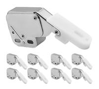Housoutil Latch Loqueteaux, 8 Pièces Serrure De Coffre D'éléphant, Serrure D'armoire à Ressort, Loqueteaux Porte Mini Disponible Pour Les Armoires Les Tiroirs Les Portes De La Maison Les Armoires
