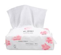 Housoutil Lingettes Démaquillantes Jetables en Coton 100% Naturel 20X20 CM Lot de 100 Pièces Serviettes Faciales Sèches ou Humides Douces et Écologiques pour Nettoyage Visage et Soins