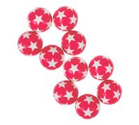 Housoutil Lot de 10 Balles de Foot en Résine Rose et Blanc, Accessoires de Jeu de Table Compacts Compatibles Foot Standard pour Salle de Loisirs et Jeux D’Arcade