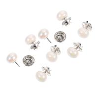 Housoutil Lot de 10 Mini Broches en Alliage Blanc Polyvalentes et Compactes, Épingles Décoratives pour Vêtements et Paquet, Fête Moisson ou Anniversaire